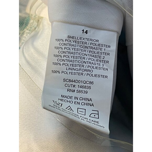 Girls Floral Sleeveless High-Low Dress With Tulle Overlay & Flower Accent 14 - Picture 14 of 14